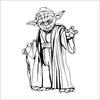 Star Wars Yoda Death Charature Wall Stickers